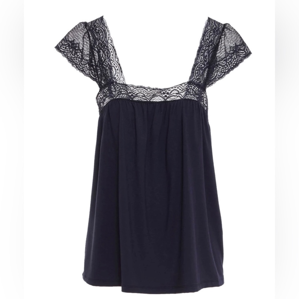 NWT EBERJEY Cecilia Flutter Sleeve Cami Sleewear- size small - Picture 3 of 3